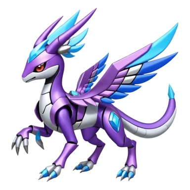 Meloetta-Latias-Wargreymon-Protogen-Pokémon-Digimon-Fakémon-fusion-hybrid-creature sticker