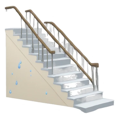 stairs with tears sticker