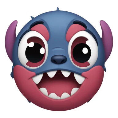 Stitch with hearts sticker