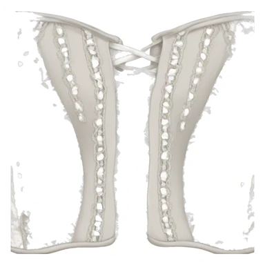 White lace corset sticker