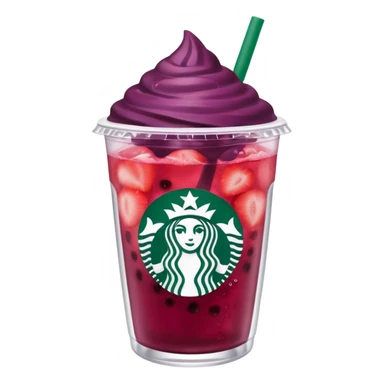 Starbucks strawberry açaí refresher  sticker