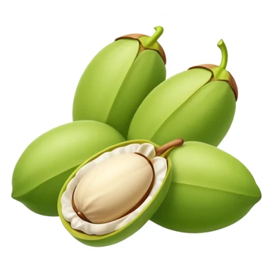 Green pistachio skin care products sticker