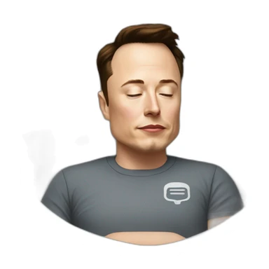 Elon musk allant dormir sticker