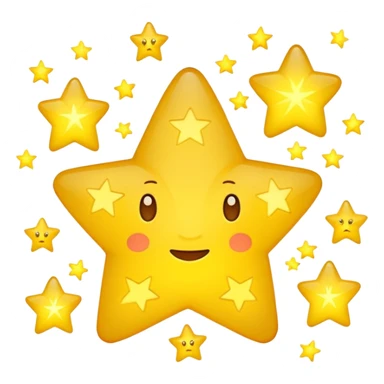 Yellow stars  sticker
