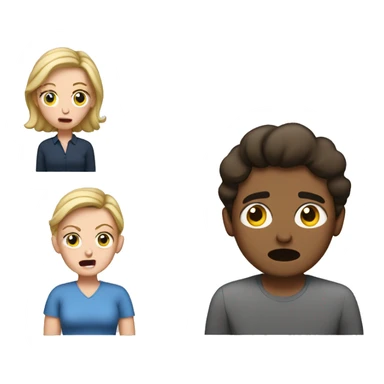 white mom arguing with the husband sticker