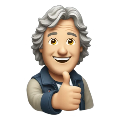 James May smiling thumbs up sticker