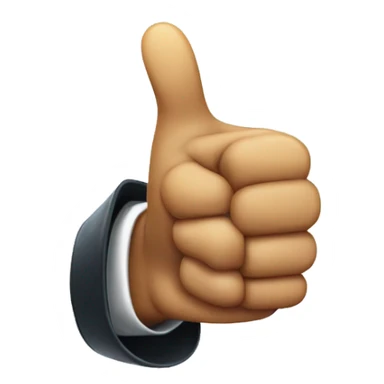 Flying thumps up sticker