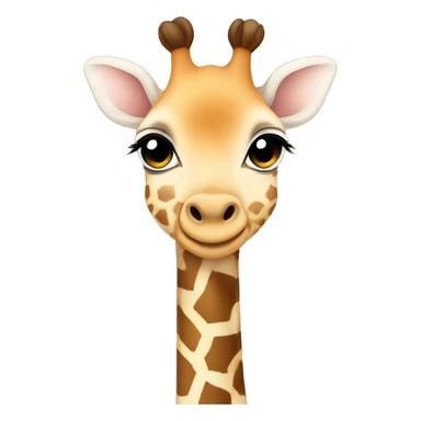 cute baby giraffe with this emoji surrounding it: ✨✨✨ sticker