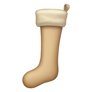 Beige stocking sticker