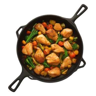 food in pan sticker