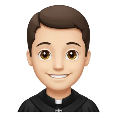 The priest presiding over the wedding sticker