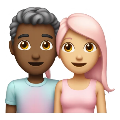 Heart-couple-coloured-pastel-shade sticker