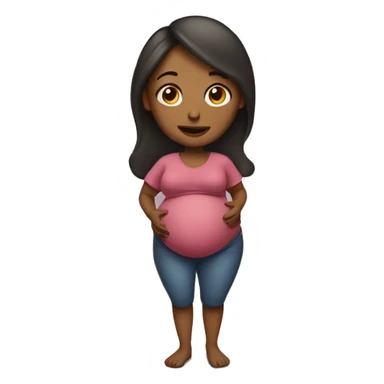 a pregnant woman  sticker