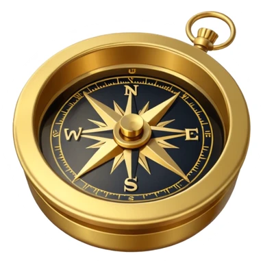 pirate compass object icon, brass compass, adventure style, 3D cartoon, mobile game icon style, centered, clean background, no text, no watermark
 sticker