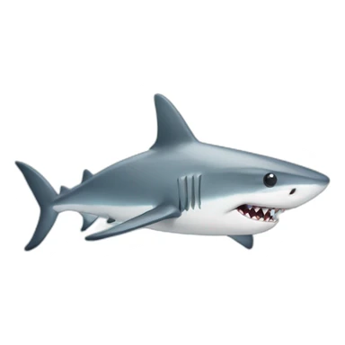 Shark with a serum for face sticker