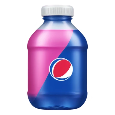 Pink and blue Pepsi bottle  sticker