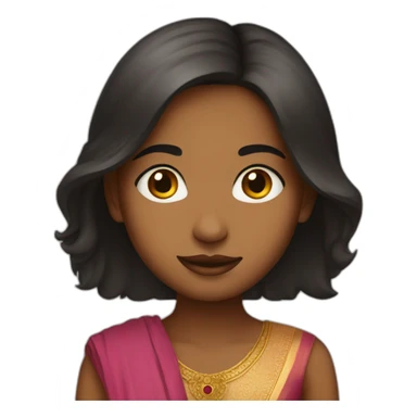 India girl sticker