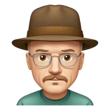 Walter White in hat sticker