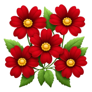 really dark red flowers sticker