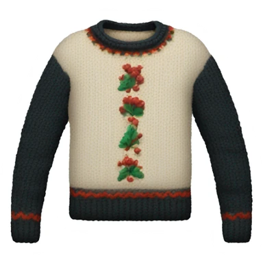 a sweater with a very long sleeve sticker
