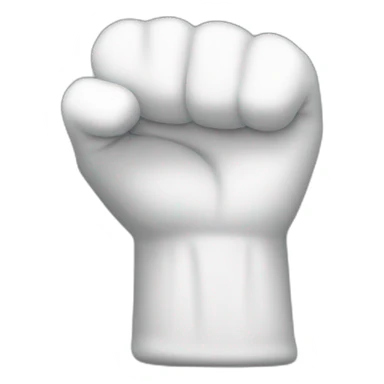 White glove fist sticker