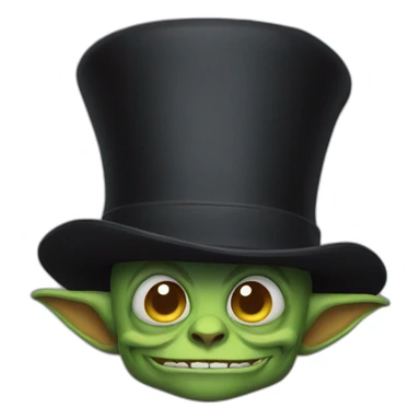 goblin top hat sticker