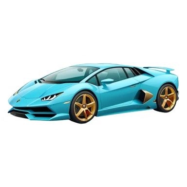 Lamborghini sian cyan sticker