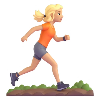 trailrunner girl blondie on sunset sticker