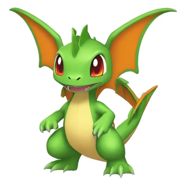 Cool Edgy Chibi Legendary Shiny Fakemon-Pokémon-Flygon-Charizard With Full Body Detailed High Quality sticker