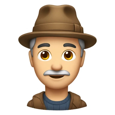 john karony with wool hat sticker