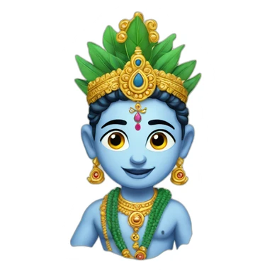 Hindu god lord Krishna sticker