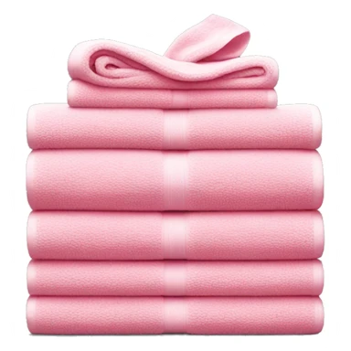 Pink stack of towels  sticker