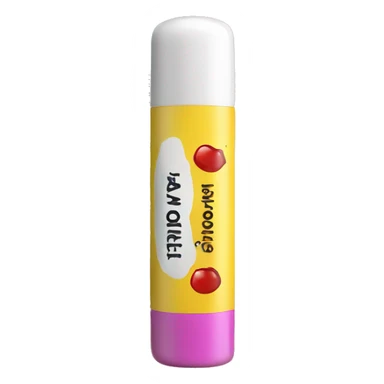 lip balm with label sticker