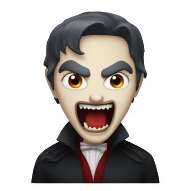 vampire fangs sticker