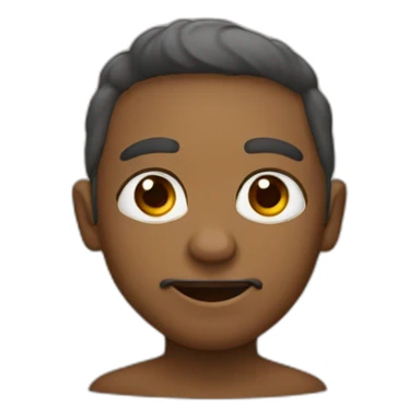 Crie e emoji de olhinhos, mas da cor castanho sticker
