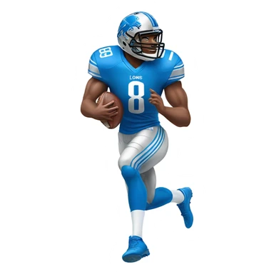 Make the lions wide receiver Calvin Johnson  sticker