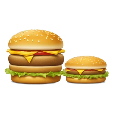 Mcdonalds Big Mac with no big mac words on it sticker