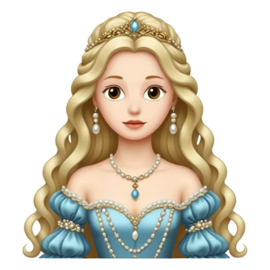 Renaissance lady sticker