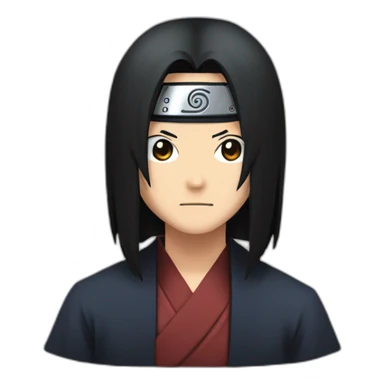 portait of itachi uchiha sticker
