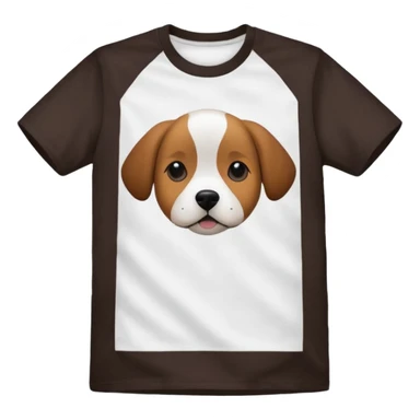t-shirt with dog on front sticker