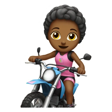 Baby girl on dirt bike sticker