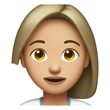 girl getting fever sticker