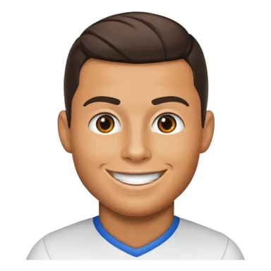 Cristiano Ronaldo inspired emoji, celebrating sticker
