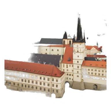 Prague castle sticker