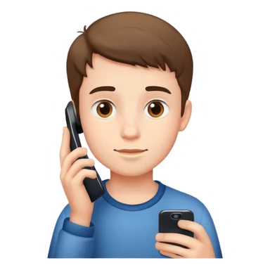 Boy with Phone  sticker