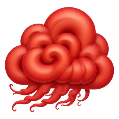 red smoke swirl   sticker