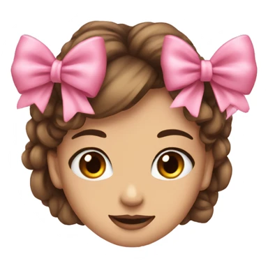 Coquette pink bow cute sticker