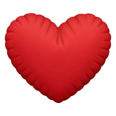 heart-shaped pillow sticker