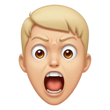 character scream sticker