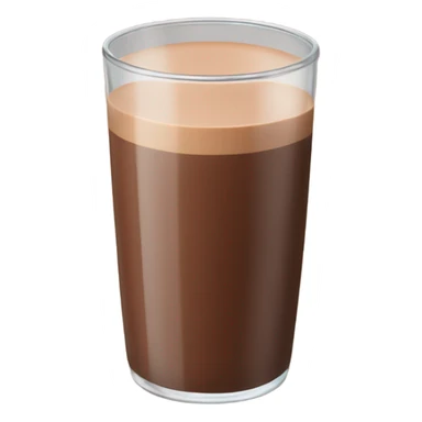 glass of chocolate milk with hands sticker